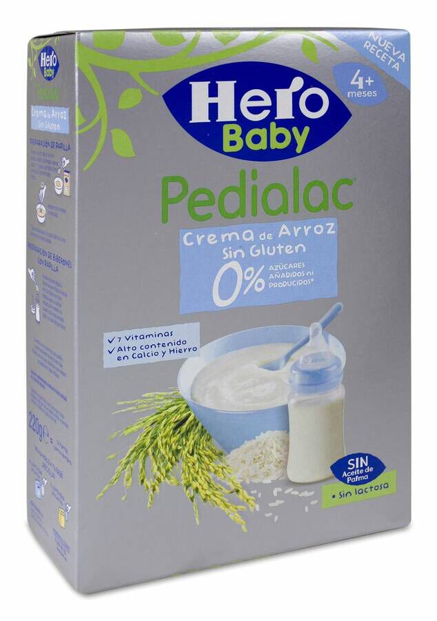 Hero Baby Pedialac Crema de Arroz, 220 g