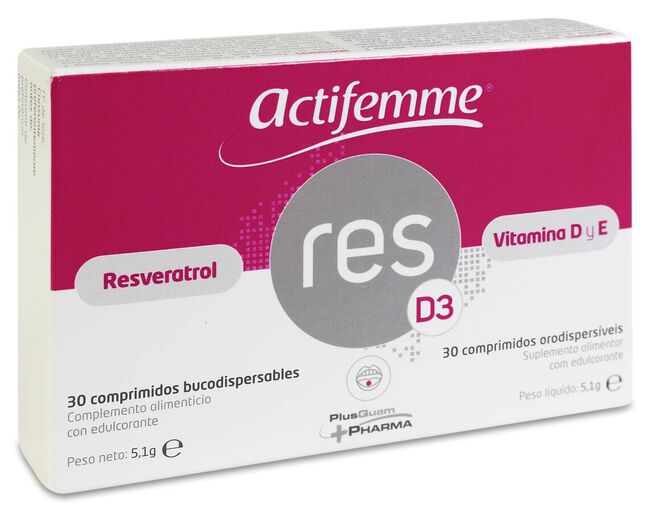 Actifemme ResD3, 30 Comprimidos Bucodispersables