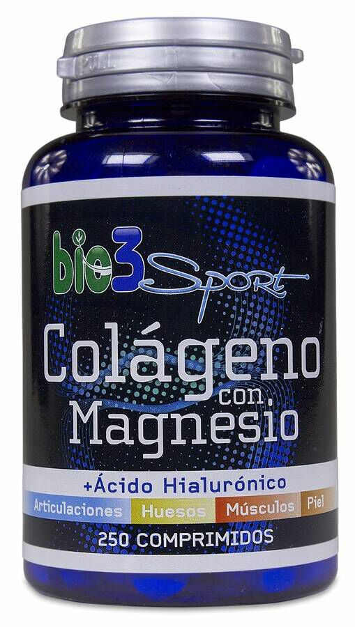 Bie3 Sport Colágeno con Magnesio, 250 Comprimidos