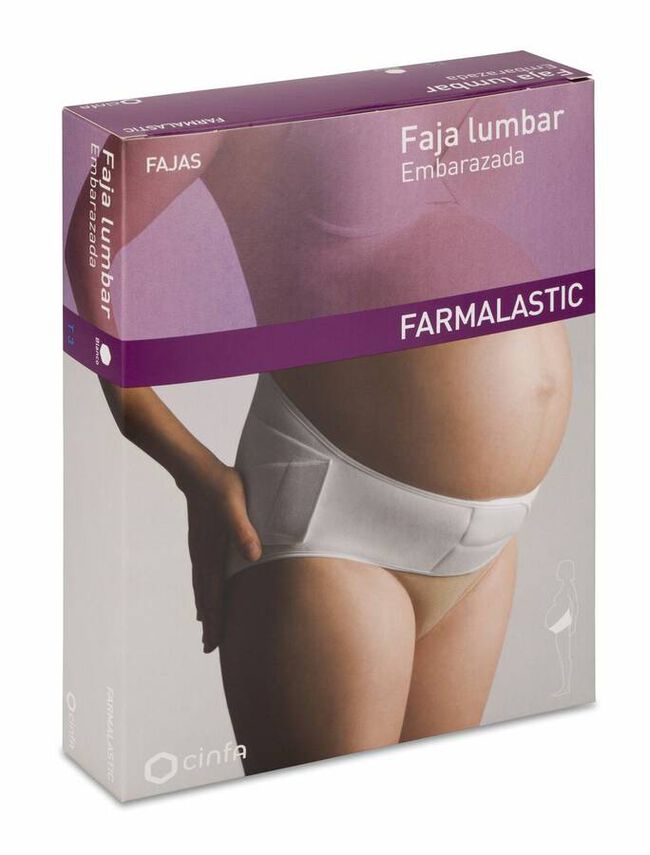 Farmalastic Faja Lumbar Embarazada Talla 3, 1 Ud