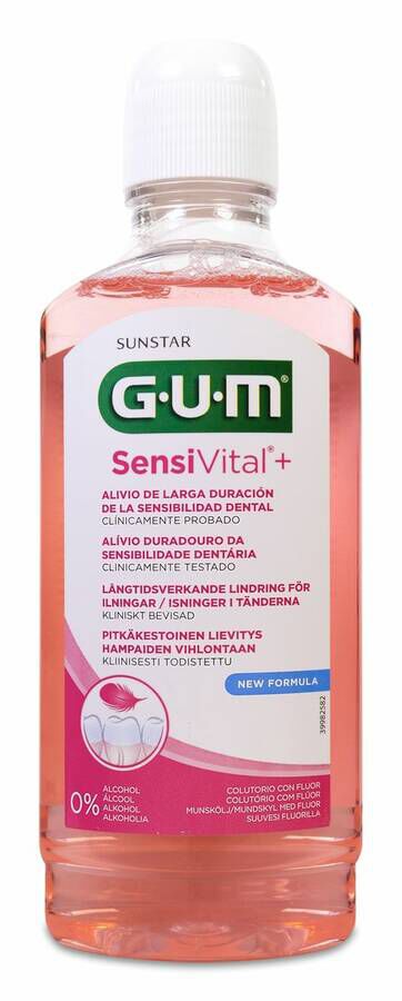 GUM SensiVital+ Colutorio, 500 ml