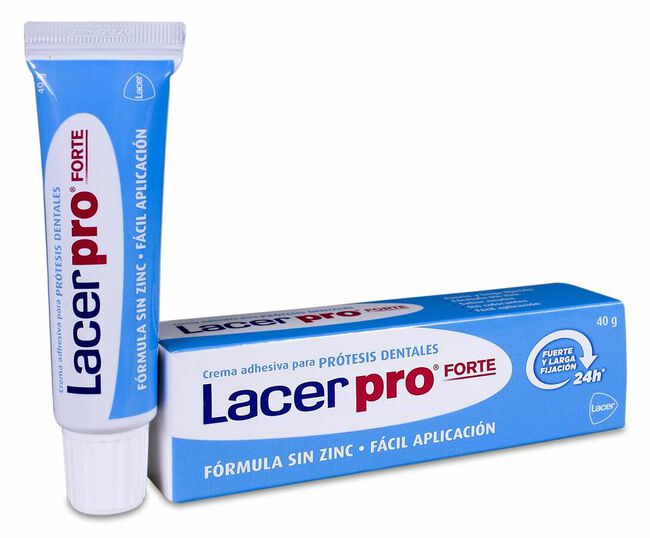 Lacer Pro Fijación Extrafuerte Adhesivo Prótesis, 40 g