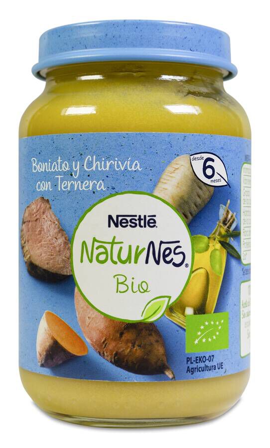 Nestlé Naturnes BIO Boniato, Chirivía y Ternera, 190 g