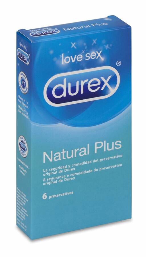 Durex Natural Plus, 6 Uds image number null