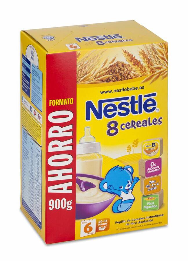 Nestlé Papilla 8 Cereales, 900 g