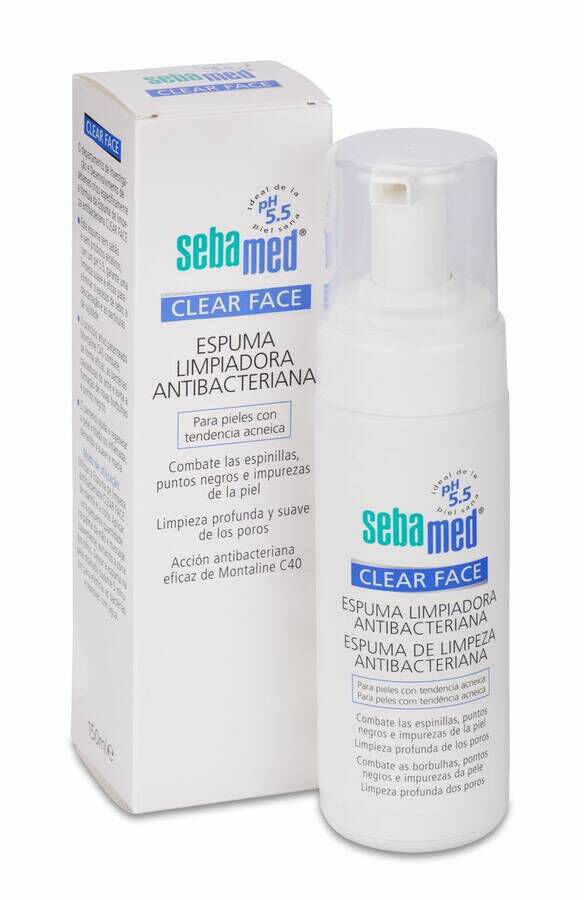 Sebamed Clear Face Espuma Limpiadora Antibacteriana, 150 ml