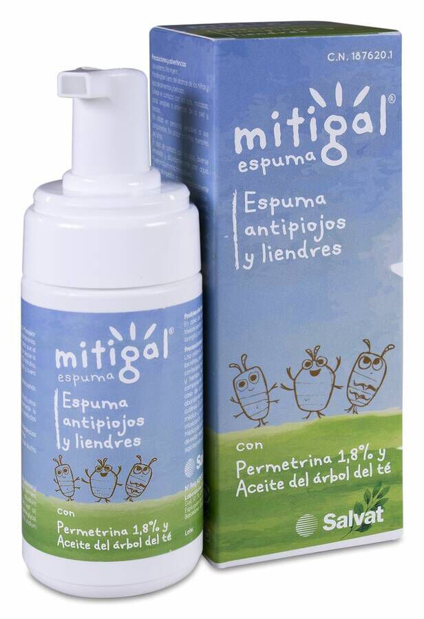 Mitigal Espuma Antipiojos y Liendres, 100 ml