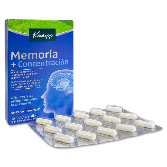 Kneipp Memoria y Concentración, 30 cápsulas