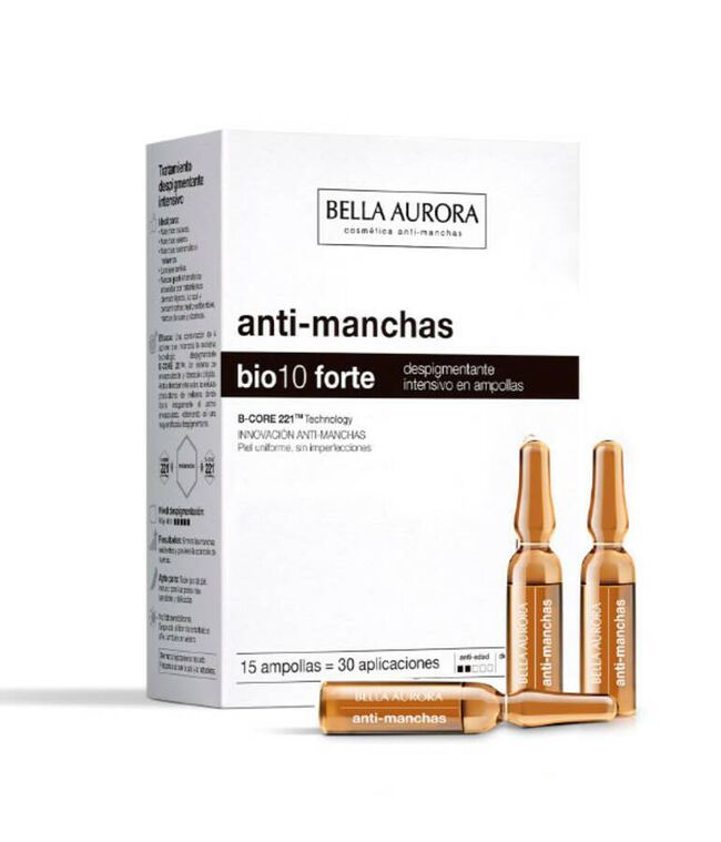 Bella Aurora Bio 10 Forte Anti-manchas, 15 Ampollas
