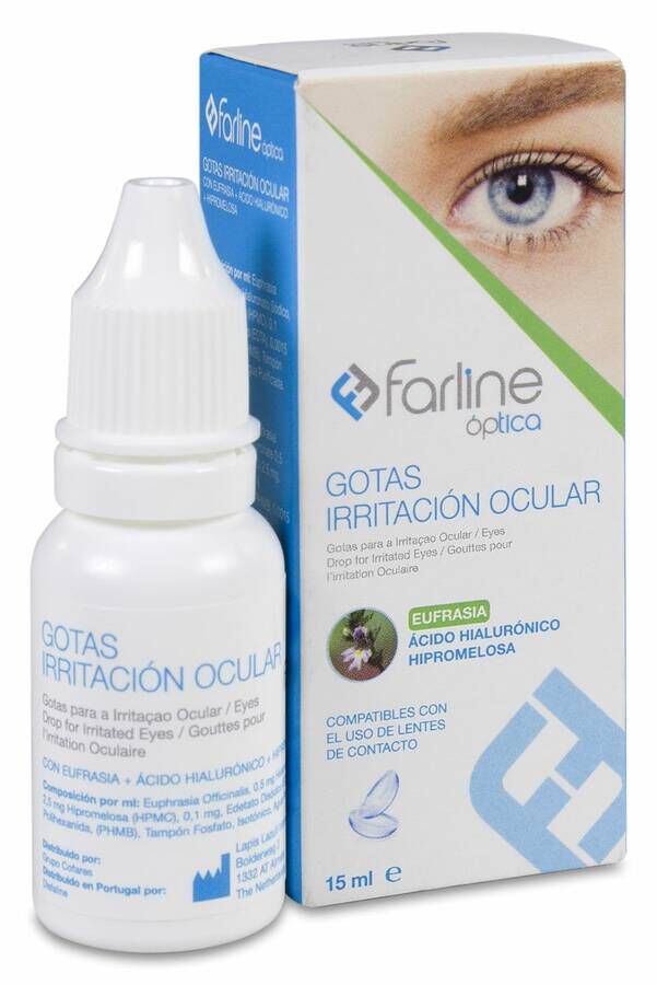 Farline Gotas Irritación Ocular Eufrasia y AH, 15 ml