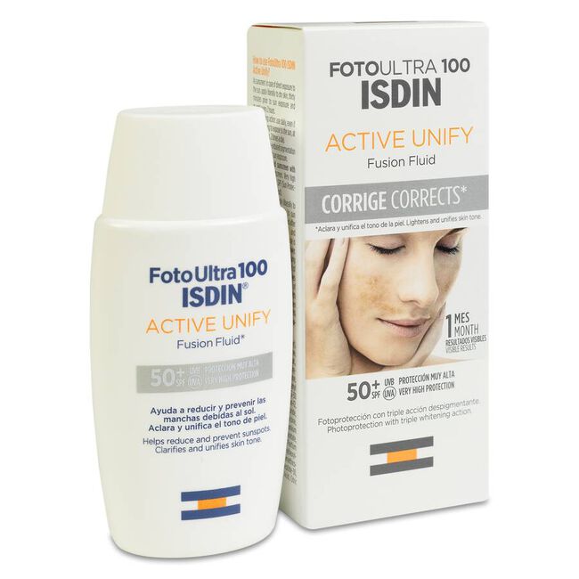 Fotoultra Isdin 100 Active Unify Fusion Fluid SPF 50+, 50 ml