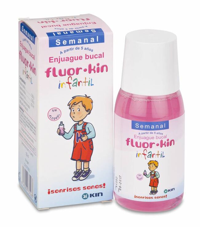 Fluor Kin Infantil Colutorio Semanal, 100 ml