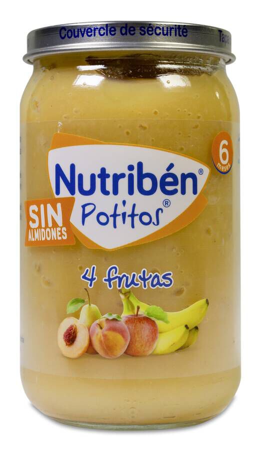 Nutribén Potito 4 Frutas, 235 g