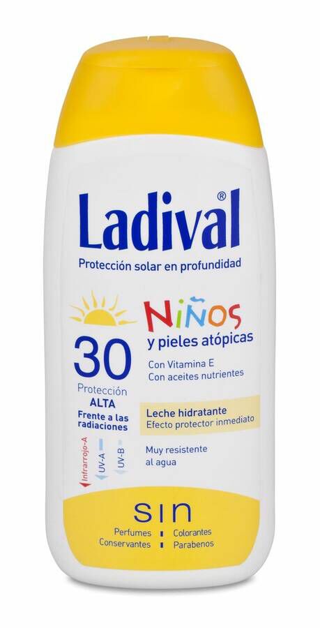 Ladival Niños Leche Fotoprotectora SPF 30, 200 ml