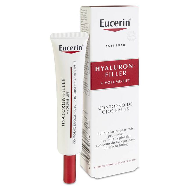Eucerin Hyaluron-Filler + Volume-Lift Contorno de Ojos SPF 15, 15 ml