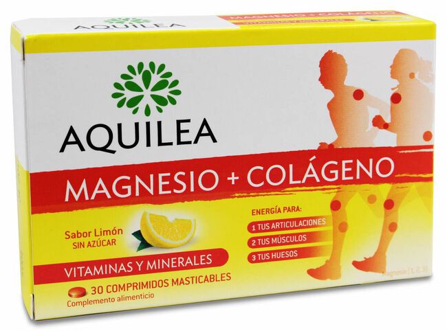 Aquilea Magnesio + Colágeno, 30 Comprimidos