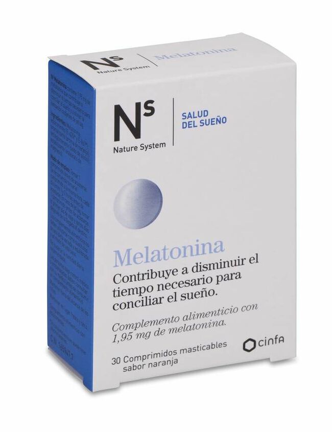 Ns Melatonina 1,95 mg Sabor Naranja, 30 Comprimidos
