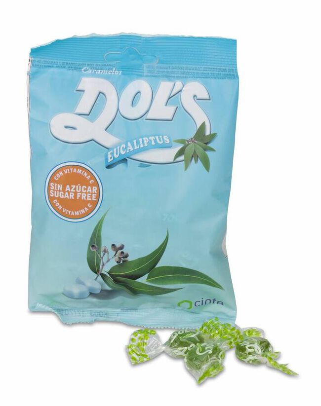 Dol's Caramelos Sin Azúcar Vitamina C Eucaliptus, 60 g