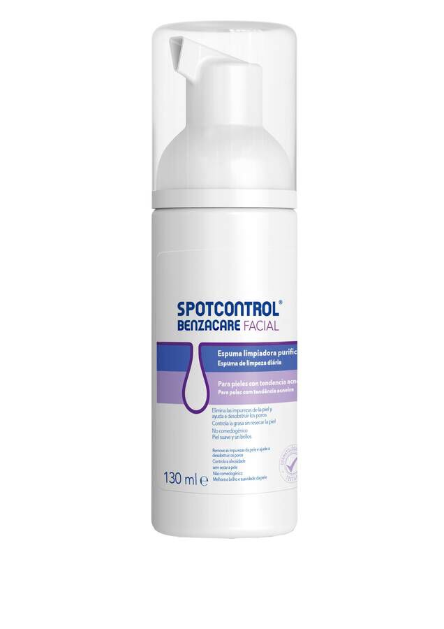 Benzacare Facial Spotcontrol Espuma Limpiadora, 130 ml