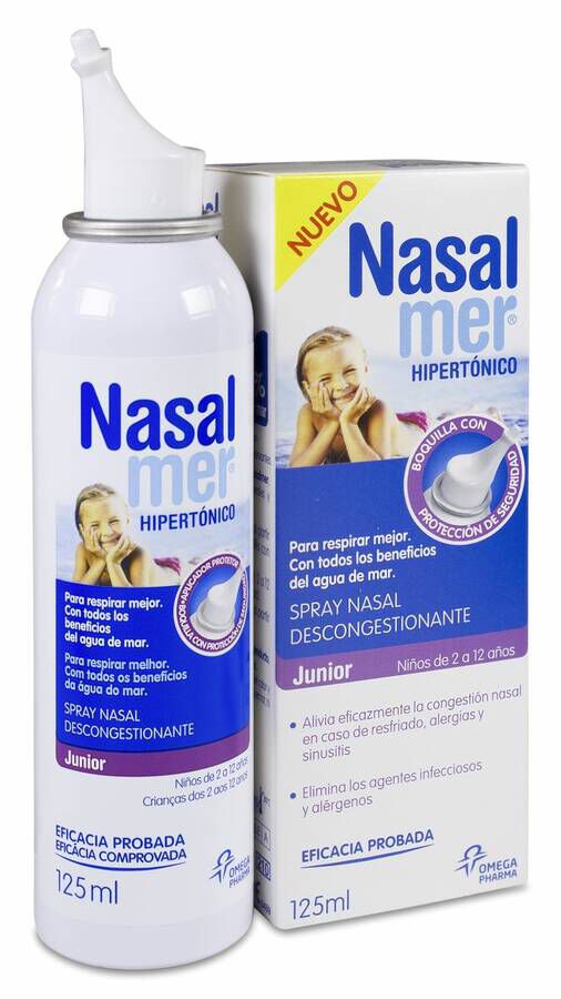 Nasalmer Spray Nasal Hipertónico Junior, 125 ml