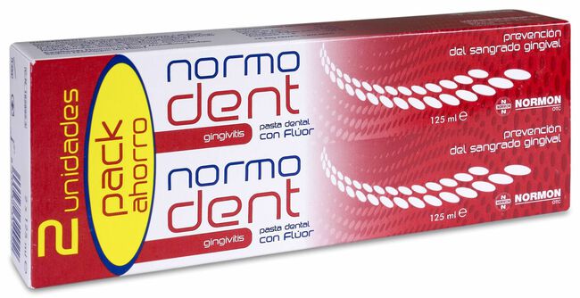 Pack Normodent Gingivitis Pasta Dental, 125 ml