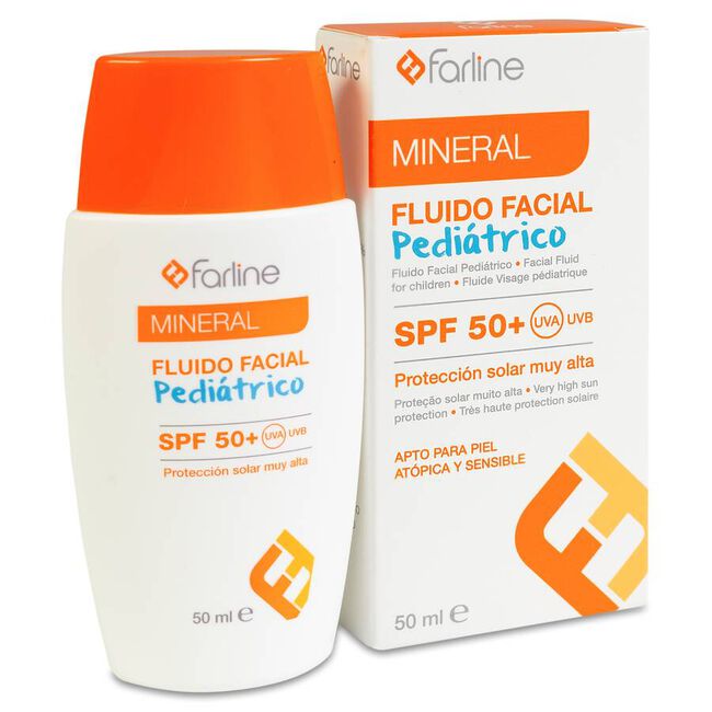 Farline Fluido Facial Pediátrico SPF 50+, 50 ml
