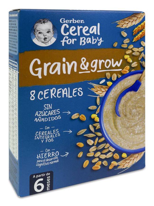 Gerber Papilla 8 Cereales, 250 g