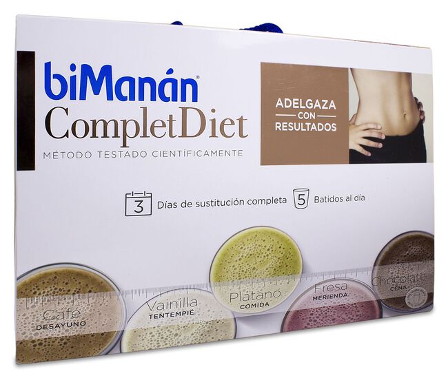 biManán Complet Diet 3 Días x 5 Batidos, 15 Sobres