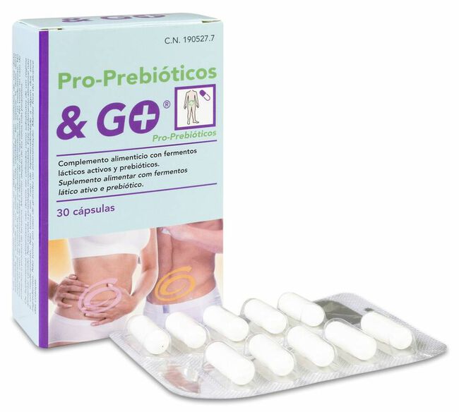 Prebióticos Probióticos&Go, 30 Cápsulas