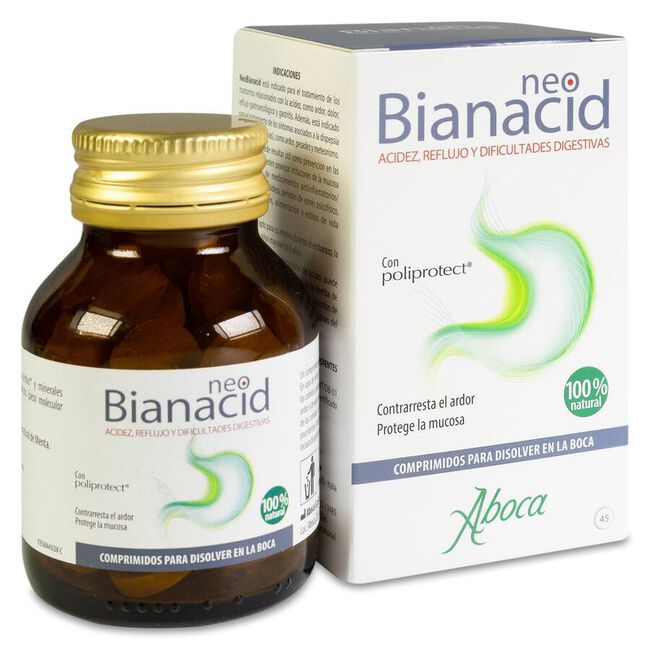 Aboca NeoBianacid Acidez y Reflujo, 45 Comprimidos