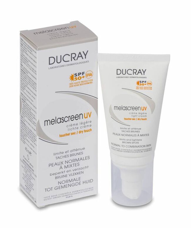 Ducray Melascreen UV Crema Ligera Antimanchas SPF 50+, 40 ml
