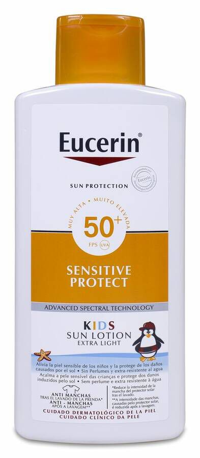 Eucerin Sun Lotion Sensitive Protect Kids FPS 50+, 400 ml