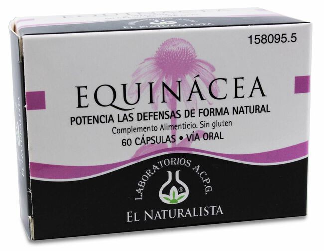 El Naturalista Equinacea + Vitamina C, 60 Cápsulas
