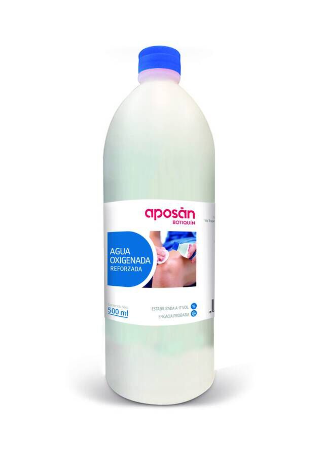 Aposán Agua Oxigenada Reforzada, 500 ml