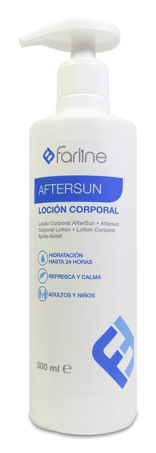 Farline Aftersun Loción Corporal Formato Familiar, 500 ml