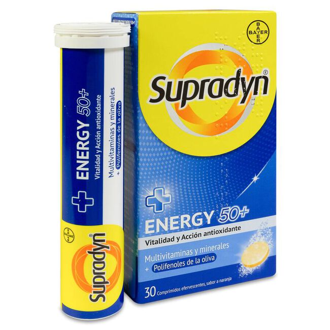 Supradyn Energy 50+, 30 Comprimidos Efervescentes 