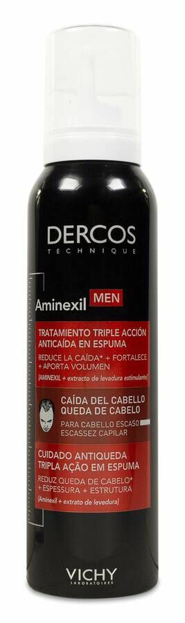 Vichy Dercos Aminexil Men Tratamiento en Espuma Anticaída, 150 ml