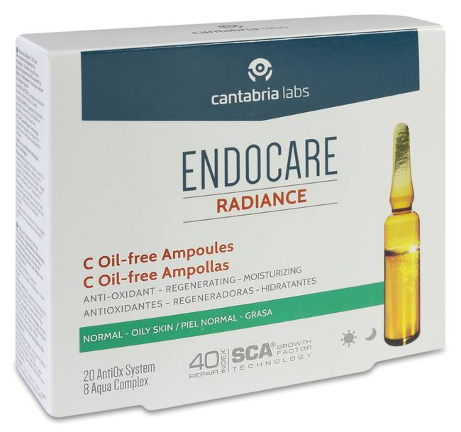 Endocare Radiance C Oil Free, 10 Ampollas x 2 ml