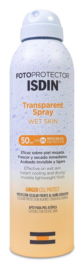 Isdin Fotoprotector Transparent Spray Wet Skin SPF 50, 250 ml image number null