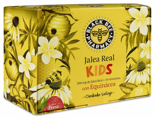 Black Bee Pharmacy Jalea Real Kids, 20 Ampollas image number null