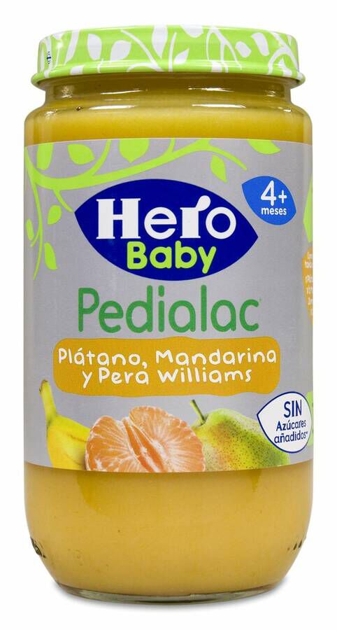 Hero Baby Pedialac Plátano, Mandarina y Pera, 235 g