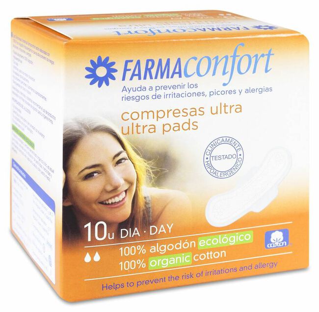 Farmaconfort Compresa Ultra Día con Alas, 10 Uds