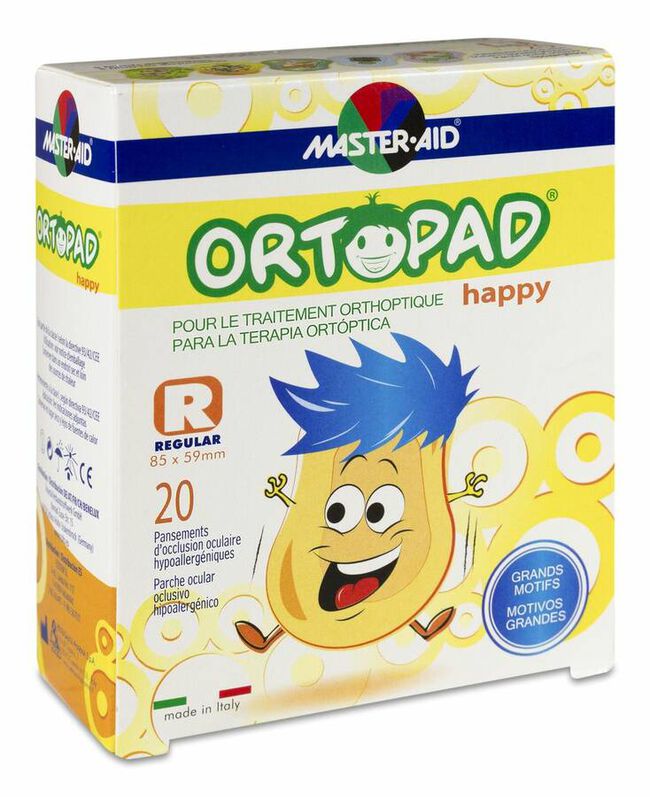 Ortopad Parches Happy Regular, 20 Uds