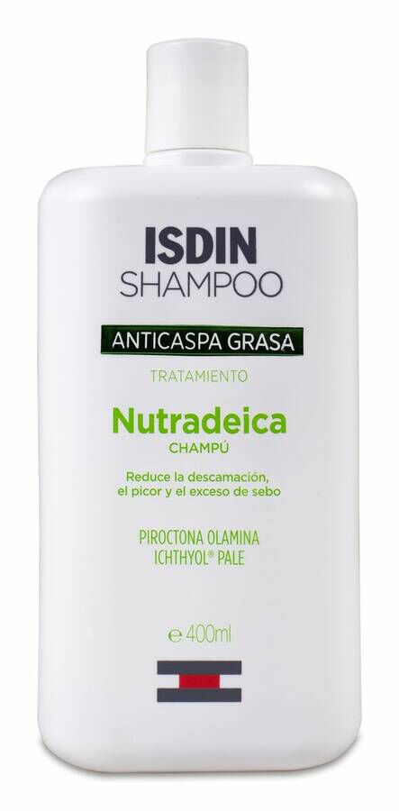 Isdin Shampoo Nutradeica Anticaspa Grasa, 400 ml