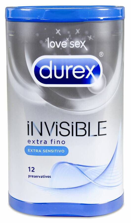 Durex Invisible Extra Sensitivo, 12 Uds image number null