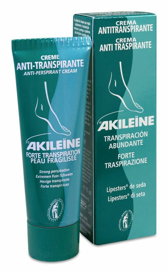 Akileïne Verde Crema Antitranspirante, 50 ml