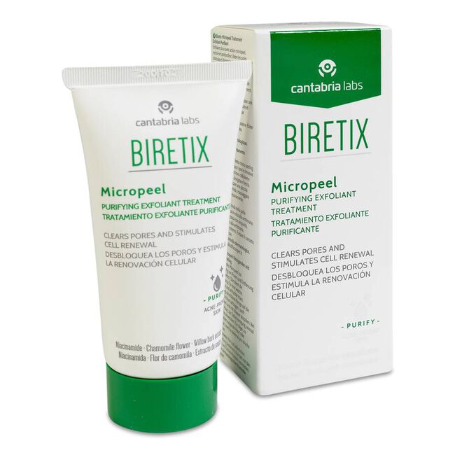 Biretix Micropeel Tratamiento Exfoliante Purificante, 50 ml
