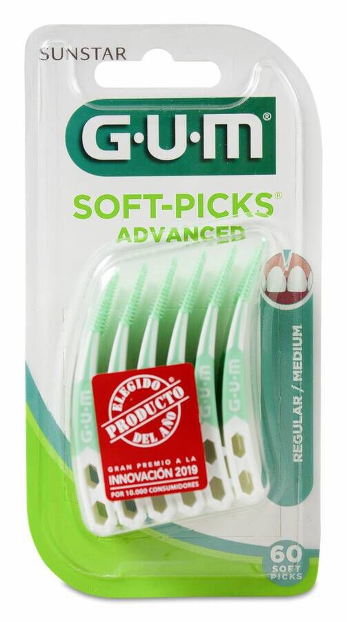 GUM Soft-Picks Advanced Regular, 60 Uds