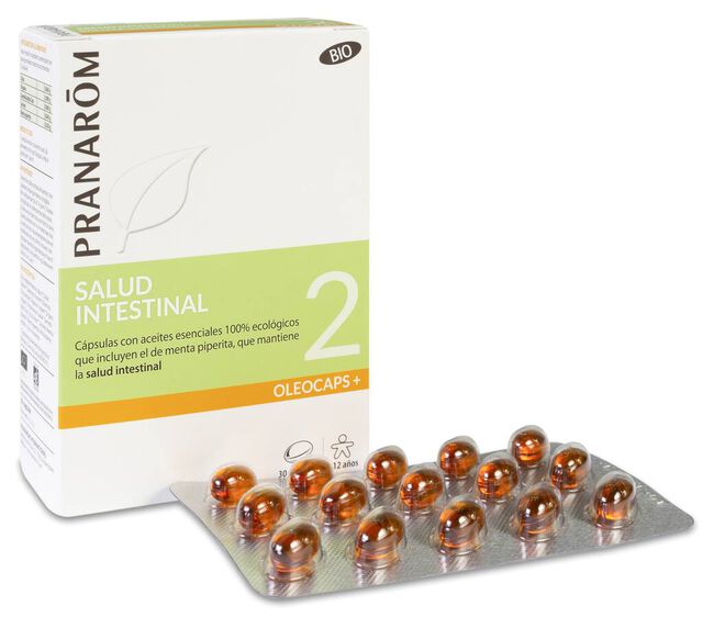 Pranarom Oleocaps+ 2 Salud Intestinal, 30 Cápsulas