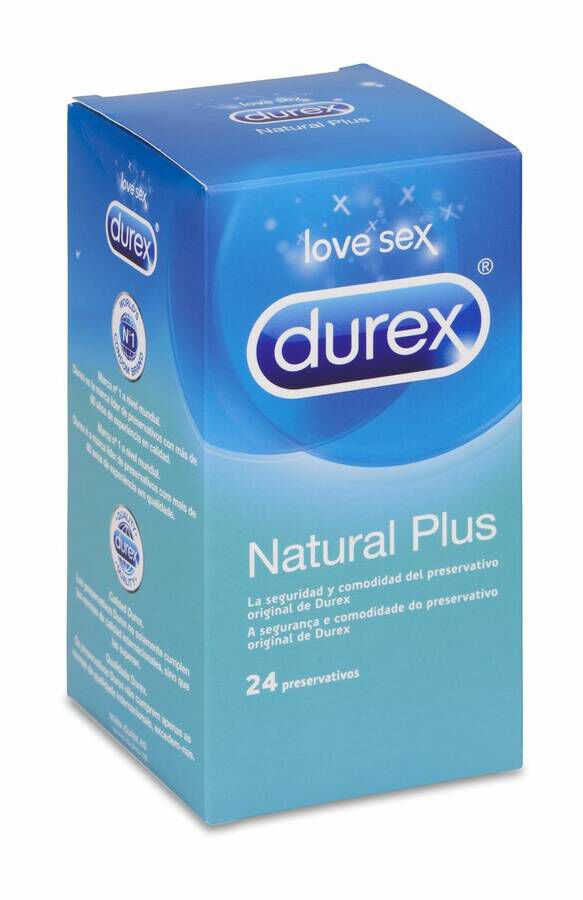 Durex Natural Plus, 24 Uds image number null